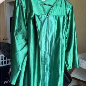 Green Graduation Gown